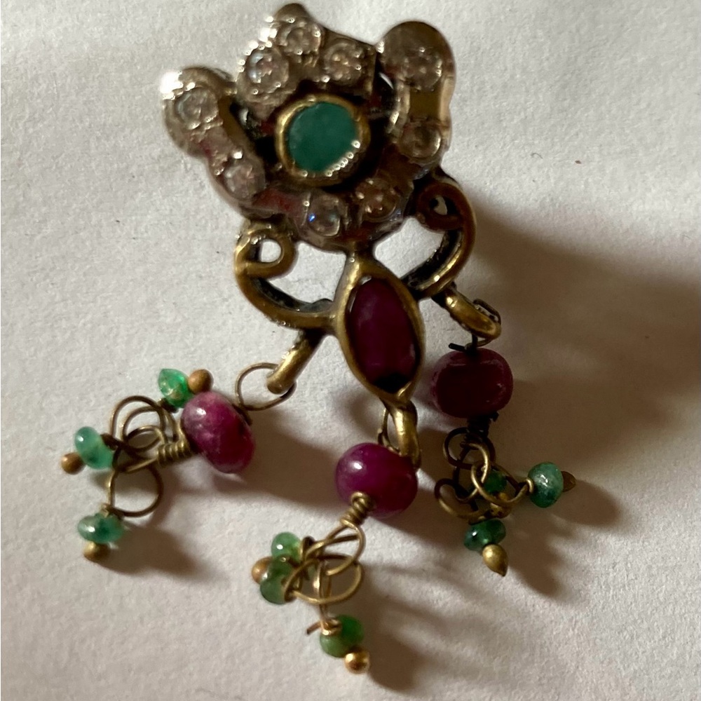 Emerald Ruby Exotic Pendant Set
